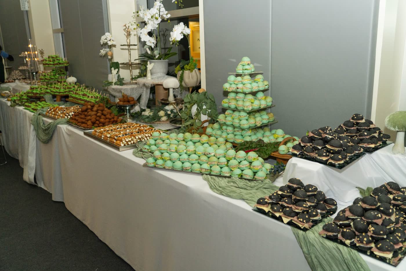 The catered reception